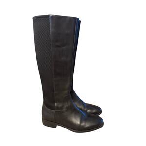 Cole Haan Tilley tall boots, black leather, size 7.5B